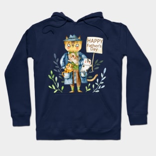Happy Father s Day Cats Hoodie